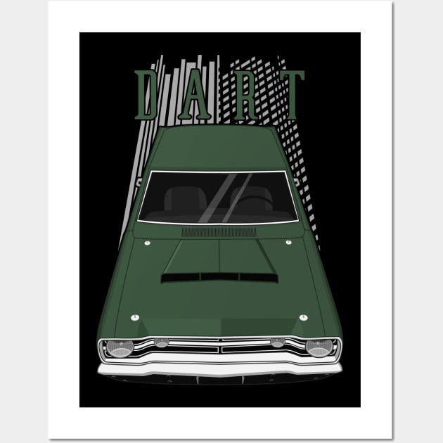 Dodge Dart 1968 - green Wall Art by V8social